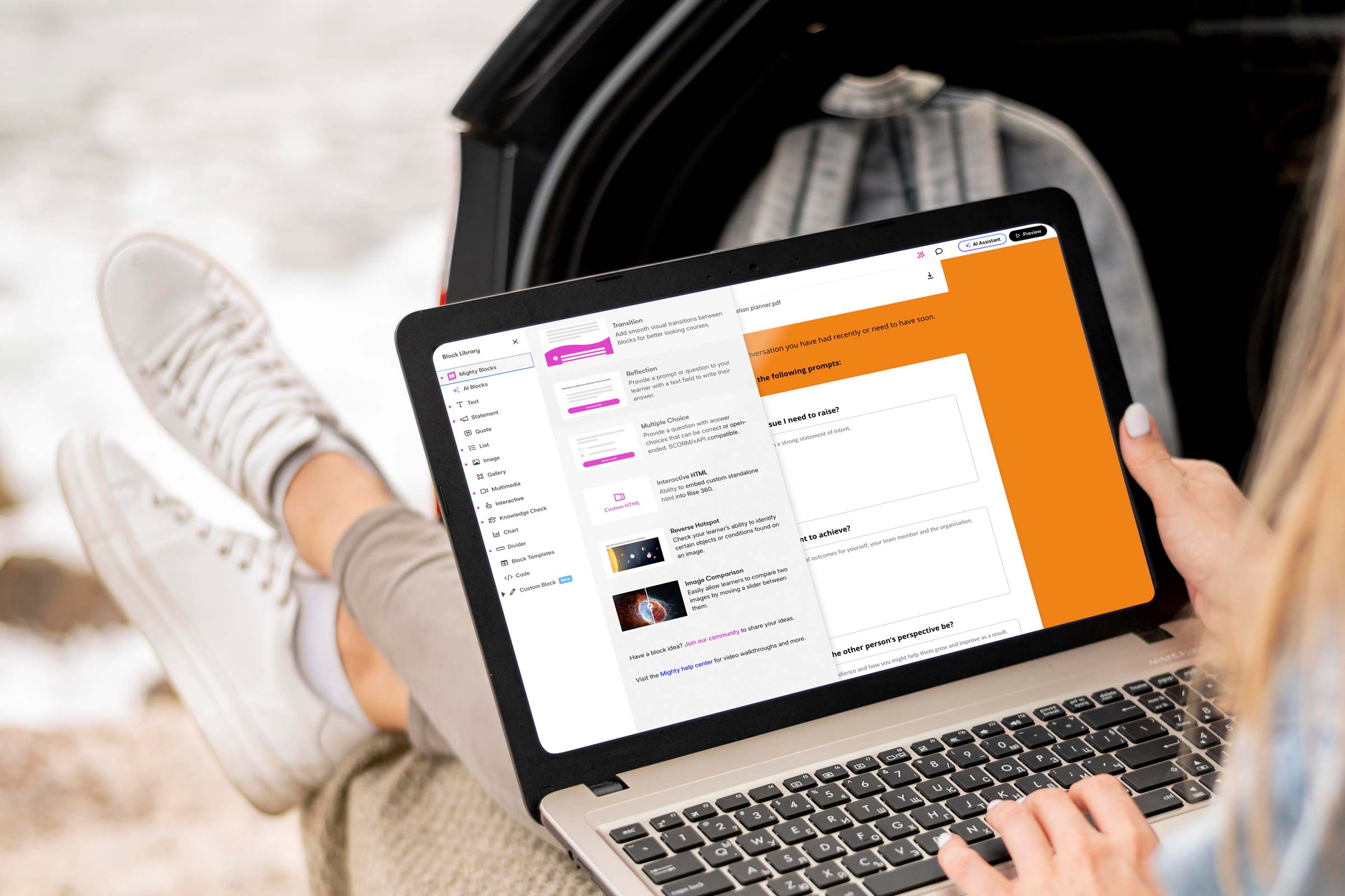 Articulate Rise Mighty