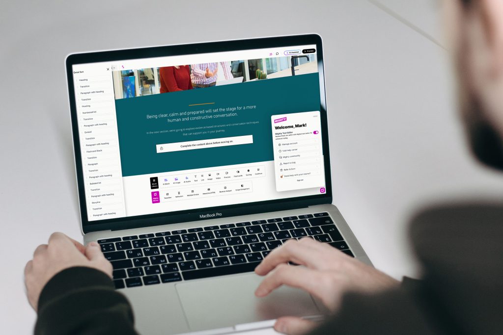 Articulate Rise Mighty